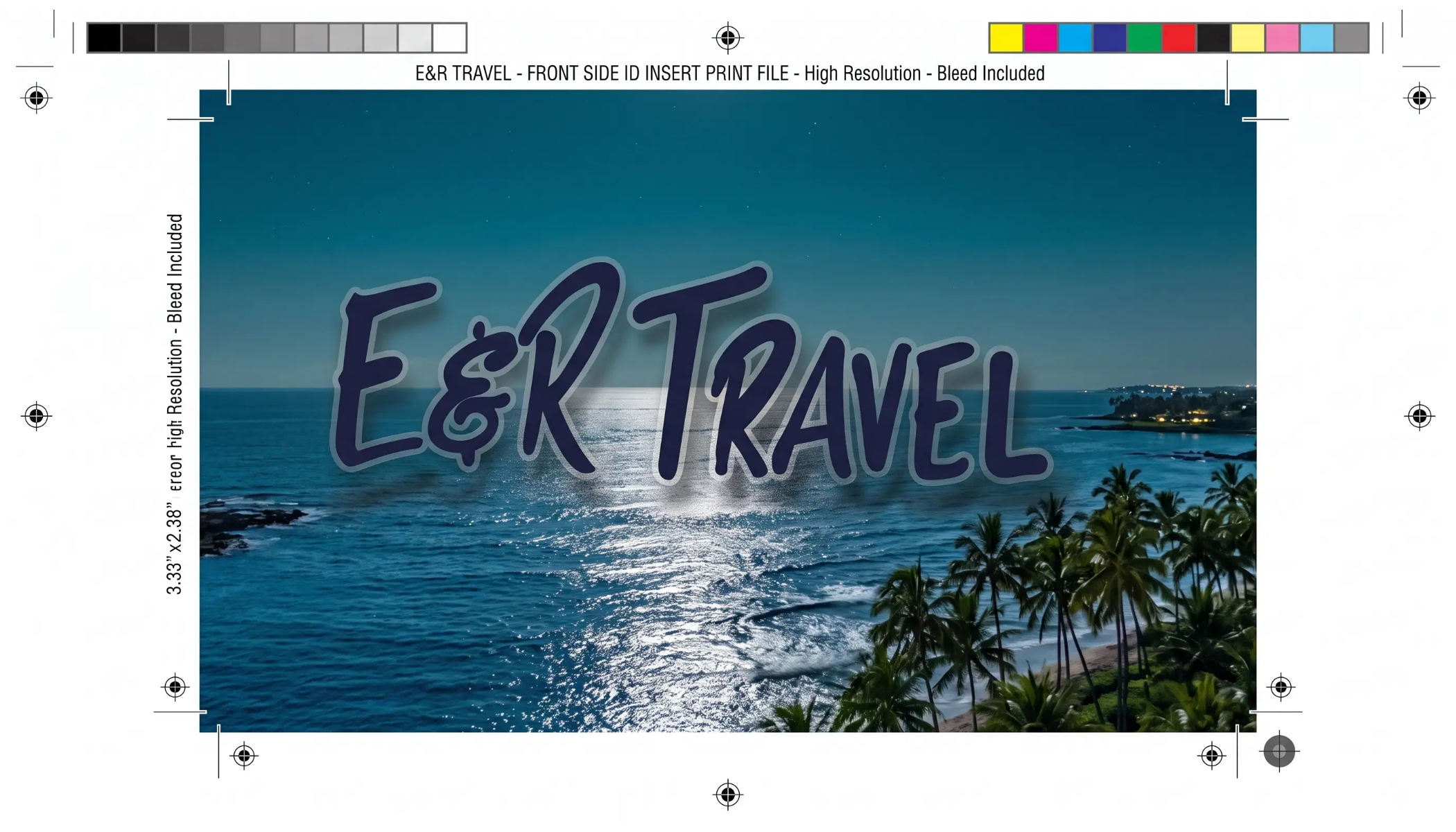 Version 2 front using the supplied Fun E&R Travel artwork